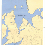 Hypothetical Landscape with extensive coast and estuaries. Earlier Holocene